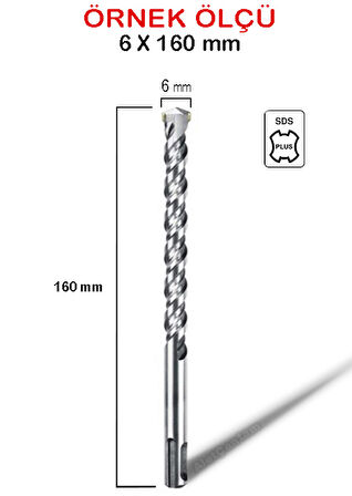 Gfb Sds Plus Beton Duvar Matkap Ucu 5.5 X 160 Mm