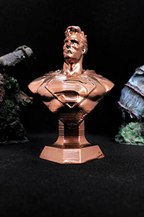 Superman Büst 10cm - Bakır