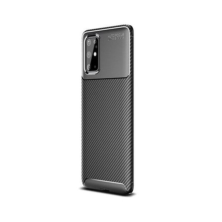 Smcase Samsung Galaxy S20 Kılıf Negro Karbon Silikon  Tam Kapatan Ekran Koruyucu