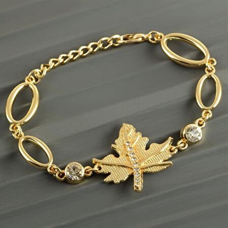 Yaprak Taşlı Trend Bileklik