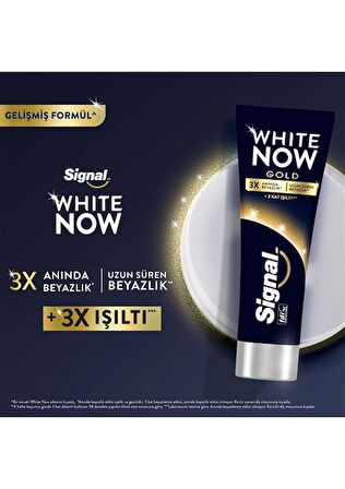 Signal White Now Gold Beyazlatıcı Florürlü Diş Macunu 75 ml