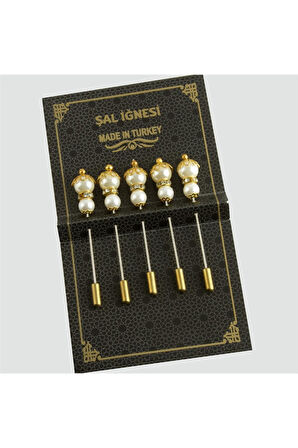 5 Adet İnci Şal İğnesi