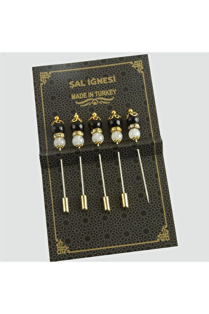 5 Adet Boncuk Şal İğnesi