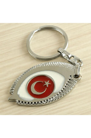 Ay Yıldız Metal Anahtarlık