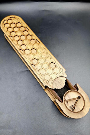  Alpaka Püskül Kehribar Tespih (Ahşap Kutulu)