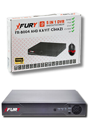 FURY 2 Kameralı Set Full HD Gece Renkli Görüş-Cepten İzle-Su Geçirmez Güvenlik Kamerası Seti 500GB