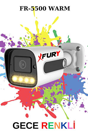 FURY 3 Kameralı Set Full HD Gece Renkli Görüş-Cepten İzle-Su Geçirmez Güvenlik Kamerası Seti 320GB
