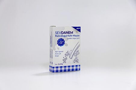 Sevdanem Tek Kullanımlık Kuru Doğal Kefir Mayası 3*0,5g