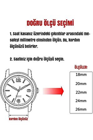 Tissot & Fossil & Panaray  Uyumlu Crayz Hakiki  Deri  24 mm  GRİ