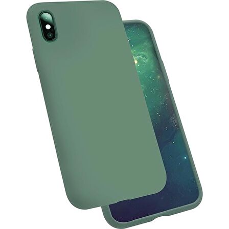 Smcase iPhone XS Max Kılıf Silinebilir Kir Tutmaz Silikon  Nano Ekran Koruyucu