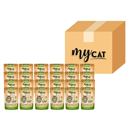 MYCAT KUZU ETLİ POUCH YAŞ MAMA 85GR 24LÜ 4054