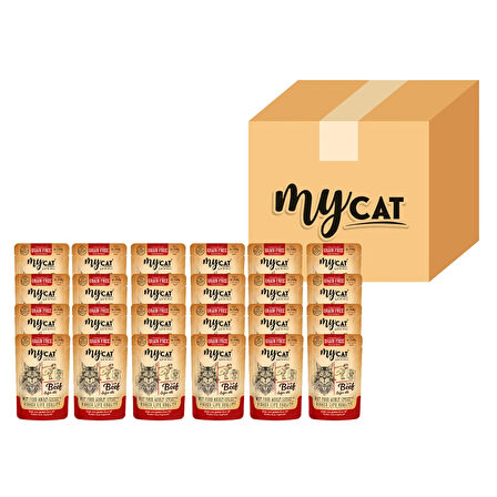 MYCAT SIĞIR ETLİ POUCH YAŞ MAMA 85GR 24LÜ 4030