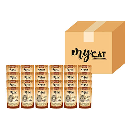 MYCAT CİĞERLİ POUCH YAŞ MAMA 85GR 24LÜ 4078