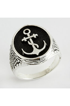 Çapa Metal Erkek Yüzük