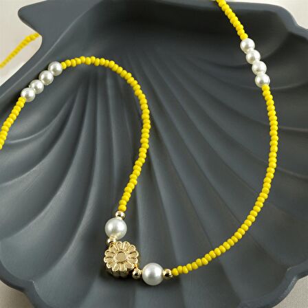 İnci Kum Boncuk Kolye