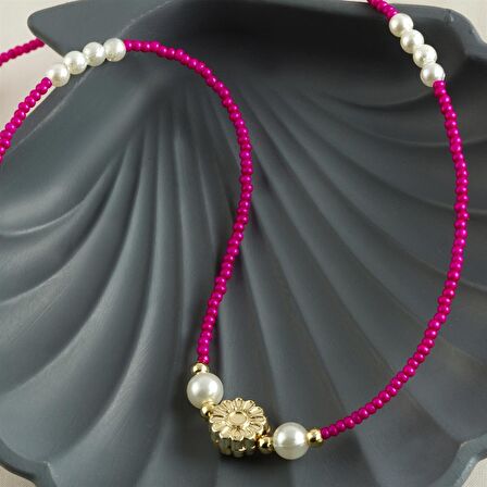 İnci Kum Boncuk Kolye