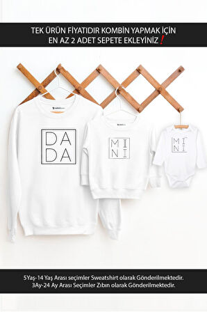 Baba Oğul Kız Dada Mini(TEK ÜRÜN FİYATIDIR KOMBİN YAPMAK İÇİN EN AZ 2 ADET SEPETE EKLEYİNİZ)