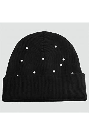 İncili Katlamalı kadın Bere