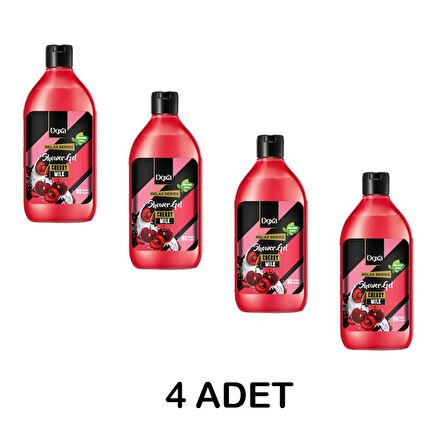 4 ADET Duş Jeli Relax Serisi - Kiraz Sütlü 400 ml (4 ADET)