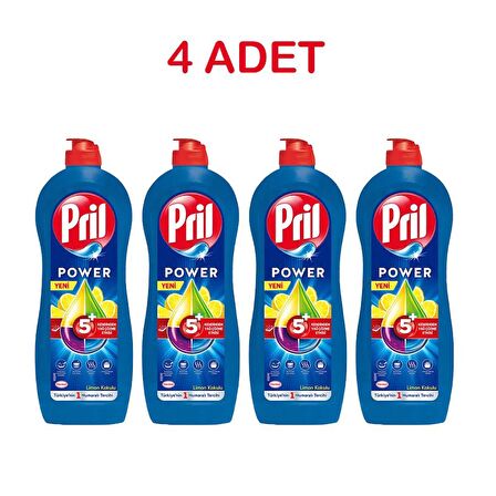 4 Adet Pril Sıvı Bulaşık Deterjanı Limon 675 Gr