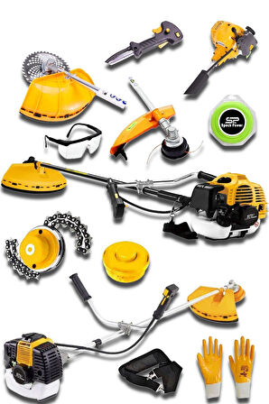 Usa Mlt Jacobs Serii 2.4 Hp Yan Tipi Benzinli Motorlu Ot Çalı Tırpanı Çim Biçme Tirpan Makinesi