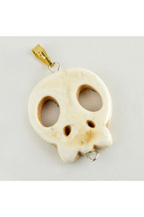 Kuru Kafa Turkuaz Doğaltaş Kolye Ucu