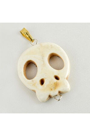 Kuru Kafa Turkuaz Doğaltaş Kolye Ucu