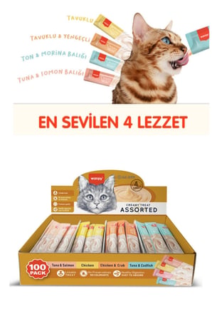 Sıvı Kedi Ödül Maması- 100'Lü Dev Paket