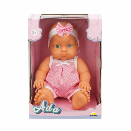 20030 Sun-Sabc-Dzm-2 Asortili Saçsız Ada Bebek 23Cm