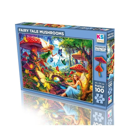 31502 Fairy Tale Mushrooms 100 Parça Puzzle