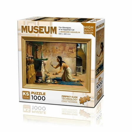 20668 The Obsequies Of An Egyptian Cat 1000 Parça Puzzle-Ks Puzzle