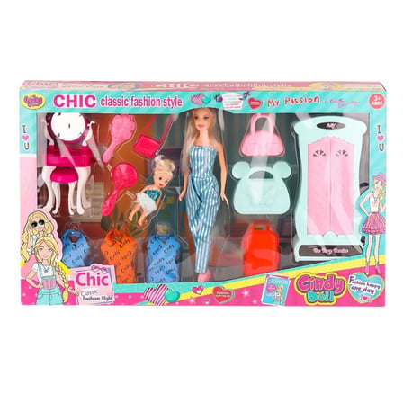 02259 Cindy Doll Dolaplı Bebek Oyun Seti-Oydaş Oyuncak