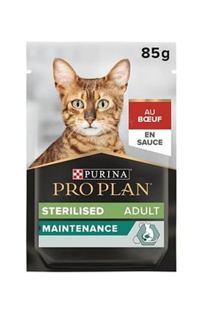 Sterilised Sığır Etli Kısırlaştırılmış Kedi Pouch 85 Gr