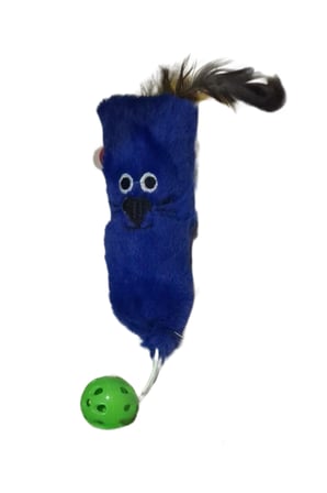 Peluş Kedi Oyuncağı Mavi