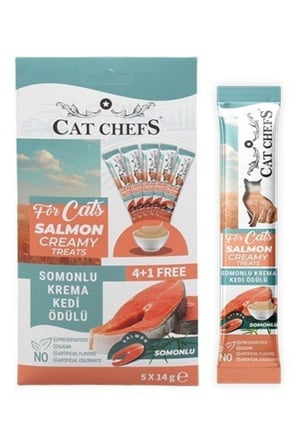 Somonlu Krema Kedi Ödülü 14 Gr X 5 Adet