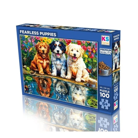 31503 Fearless Puppies 100 Parça Puzzle