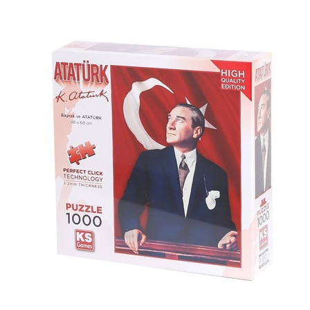 20728 Atatürk Ve Türk Bayrağı 1000 Parça Puzzle-Ks Puzzle