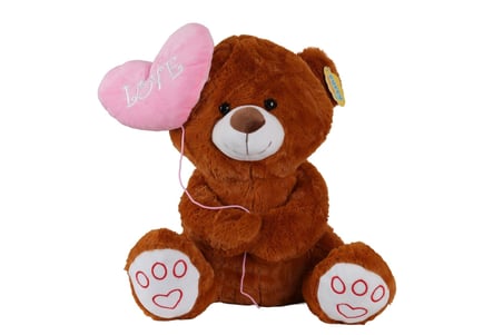 4740 Sun-Jnh-Pff-Sk Peluş Ayi Kalpli̇ Balonlu 40Cm 2R