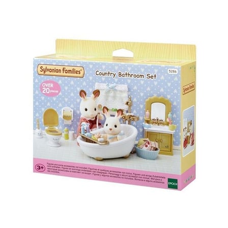 5286 Sylvanian Families, Banyo Seti, 20 Parça,+3 Yaş, Figürler Ayrı Satılır.