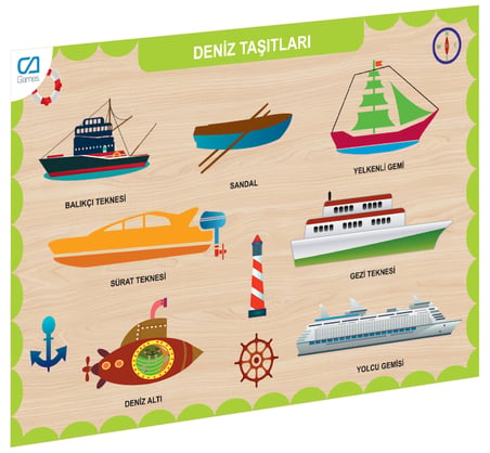 Caahs-3201 Cames Ahşap Deni̇z Taşitlari Bul-Tak