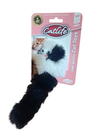 Peluş Kedi Oyuncağı Siyah Beyaz