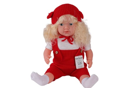 5214 60 Cm Tri̇kolu Tulumlu Saçli Büyük Bebek