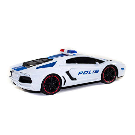 1:16 Uzaktan Kumandalı Polis Arabası Lamborghini Aventador Sarjlı