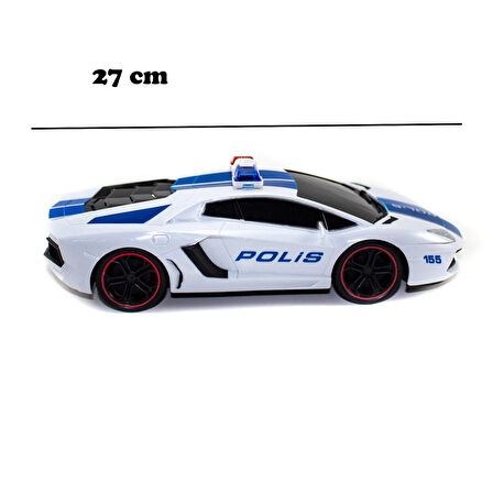 1:16 Uzaktan Kumandalı Polis Arabası Lamborghini Aventador Sarjlı