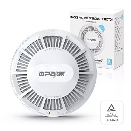 Opax HY-SSA01 Photoelectric Kombine Kablosuz Duman & ISI Dedektörü ve Alarmı