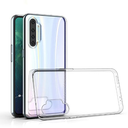 Smcase Realme XT Kılıf Lüks Silikon  Nano Ekran Koruyucu
