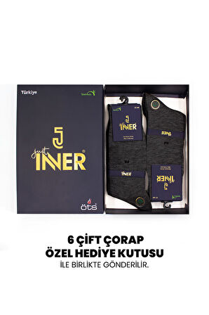 Just Inner Erkek Çorap 6'lı Kışlık (Bambu)