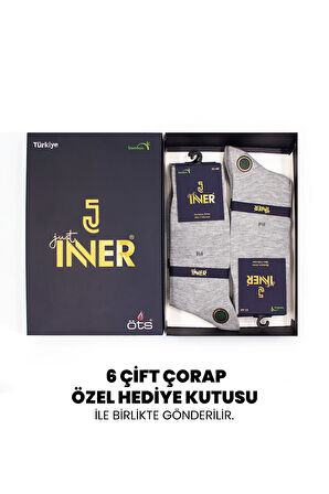 Just Inner Erkek Çorap 6'lı Kışlık (Bambu)