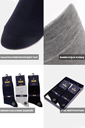 Just Inner Erkek Çorap 6'lı Kışlık (Bambu)