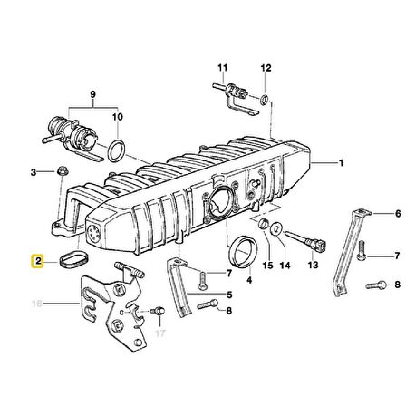 BMW E34 VE E36 M50 MOTOR EMME MANİFOLD CONTASI 11611720740